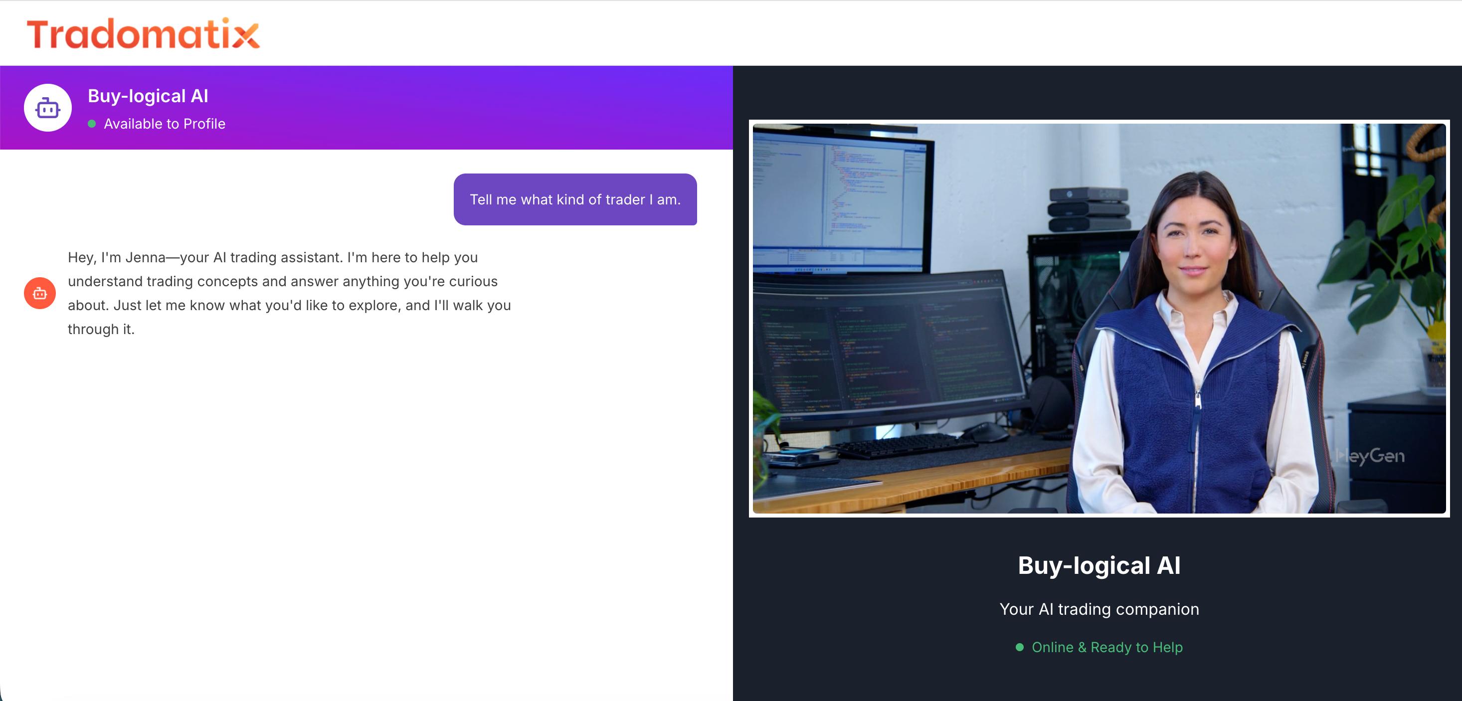 Interactive AI Video Support Agent Screenshot